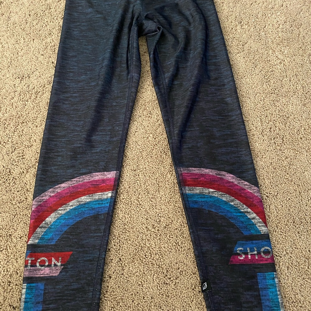 Peloton rainbow leggings